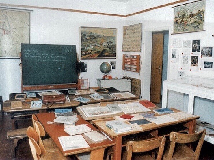 Das Heimatmuseum Friedrichstal - Altes Klassenzimmer der Friedrichstaler Schule